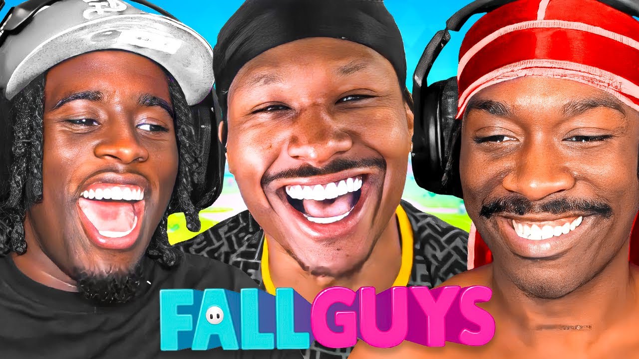 Kai Cenat & Duke Dennis & BruceDropEmOff PLAY Fall Guys For First Time (HILARIOUS)