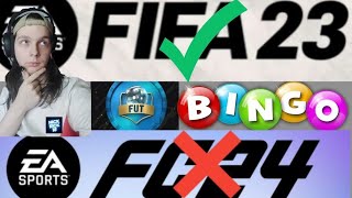 We spelen Fut Draft Bingo op FIFA 23 en niet op FIFA 24