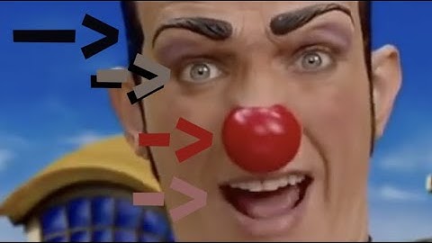All LazyTown songs, but only the names of body parts