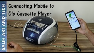 How to connect mobile to cassette player