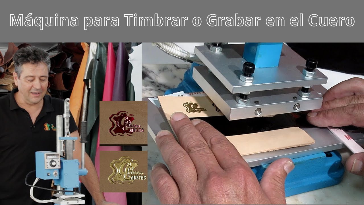 ¿Cómo grabar o timbrar el cuero con calor? Máquina de Timbrar
