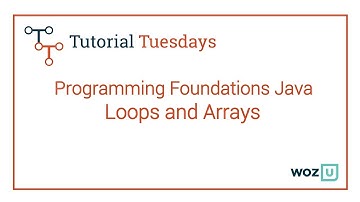 Woz U Learn to Code: Programming Foundations Java - Loops and Arrays