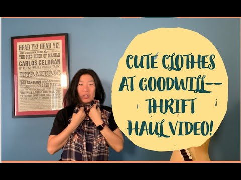 THRIFT HAUL I went to GOODWILL and scored some cool new (old) clothes to wear for the re-opening!