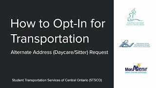 How To Opt-In For Alternate Address Daycaresitter Transportation