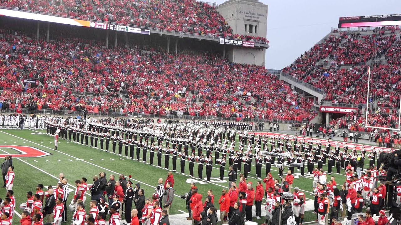 Ohio State Marching Band National Anthem Pregame OSU vs Mich St 11 21