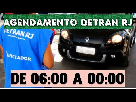 AGENDAMENTO DETRAN RJ DAS 6H À MEIA-NOITE NO TELEATENDIMENTO