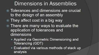 Tolerance Stack up methods