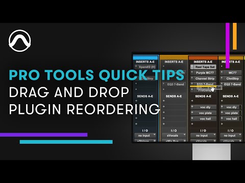 Pro Tools Quick Tips: Drag and Drop Plugin Reordering
