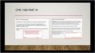 CMRS CMS1500 Part III