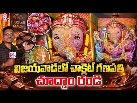 విజయవాడలో చాక్లెట్ గణపతి | Chocolate Ganapathi in Vijayawada | SumanTV Reporter Sai