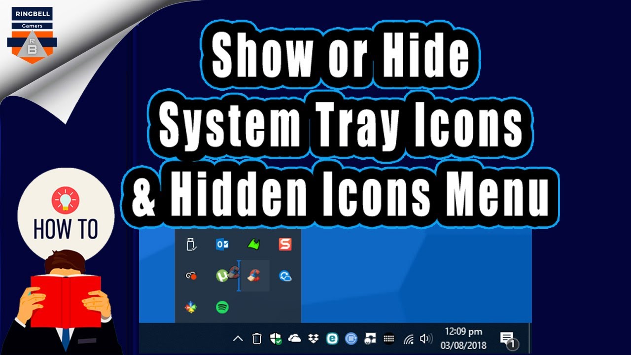 How To Show Or Hide System Tray Icons And Hidden Icons Menu In Windows