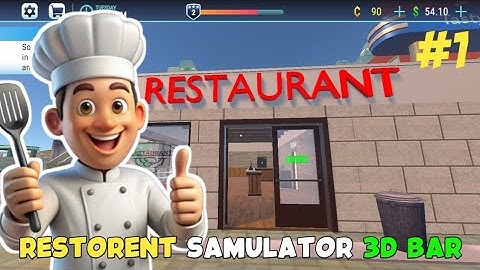 Restaurant Simulator 3D Bar - Part 1 - Gameplay Walkthrough - Level 1-7 (Android, iOS)