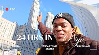 24 Hours in NYC: Exploring NYC | The Oculus, World Trade Center & Times Square | NYC Travel Vlog 🚆🏙️