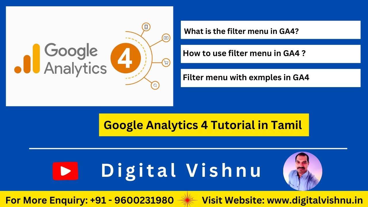 Google Analytics Tutorial in Tamil (GA4) - How to Apply Filters in ...
