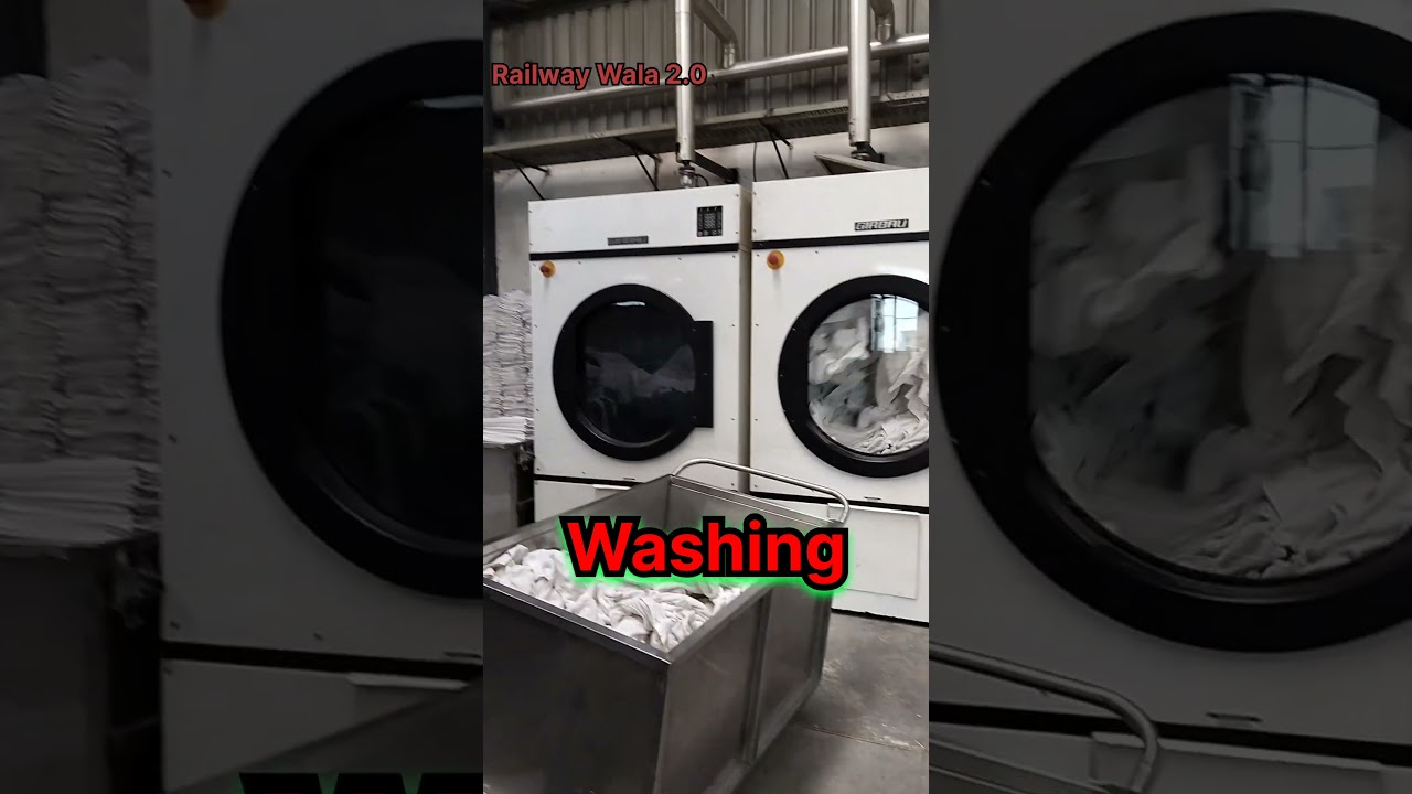 Bedsheet Washing And pressing Of Indian Railway😲 