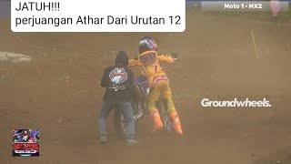 M Athar ORA UMOM‼️Dari Belakang Nyerang‼️Moto 1 MX2 • Seri 1 Kejurnas Motocross MPS Pandeglang