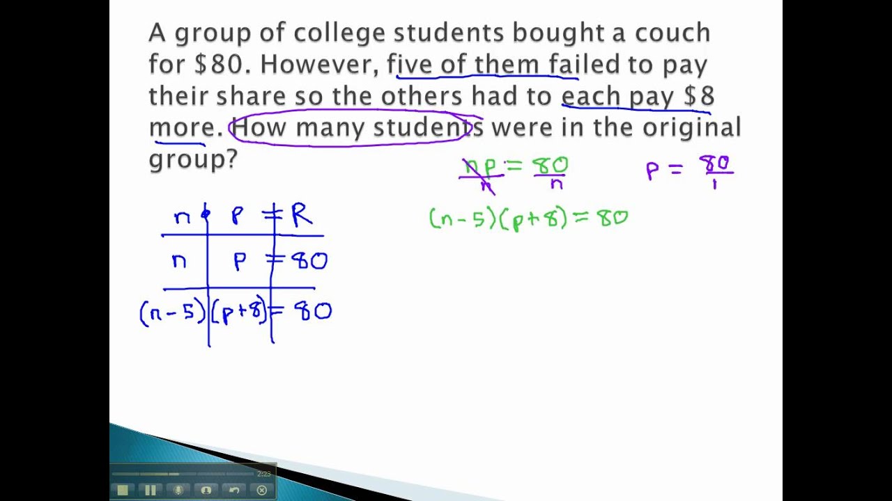 Distance/Revenue - Revenue Problems (part 1) - YouTube