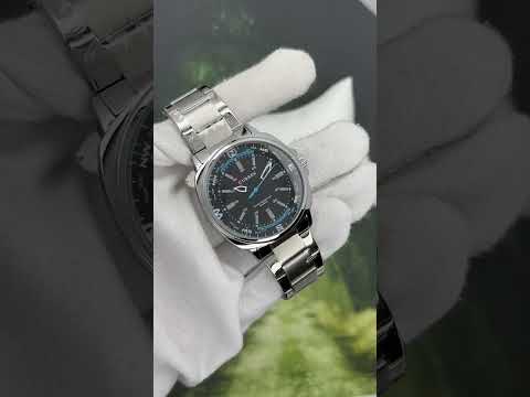 Чоловічий кварцовий годинник Curren 8455 Silver-Black, видео 1