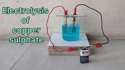 Electrolysis of copper sulphate using copper electrode #scienceexperiment #sciencepractical