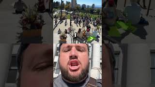 Trump at no kings protest. #comedy #noking #trump