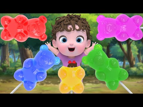 Gummy <strong>Bear</strong> Candy | Johny Johny Yes Papa &amp;amp; Itsy bitsy <strong>spider</strong> | Nursery Rhymes Kindergarten