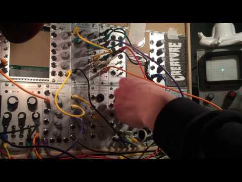 Rings & Friends (Mutable Instruments Rings, Microbrute, MicroKorg + Oscilloscope)