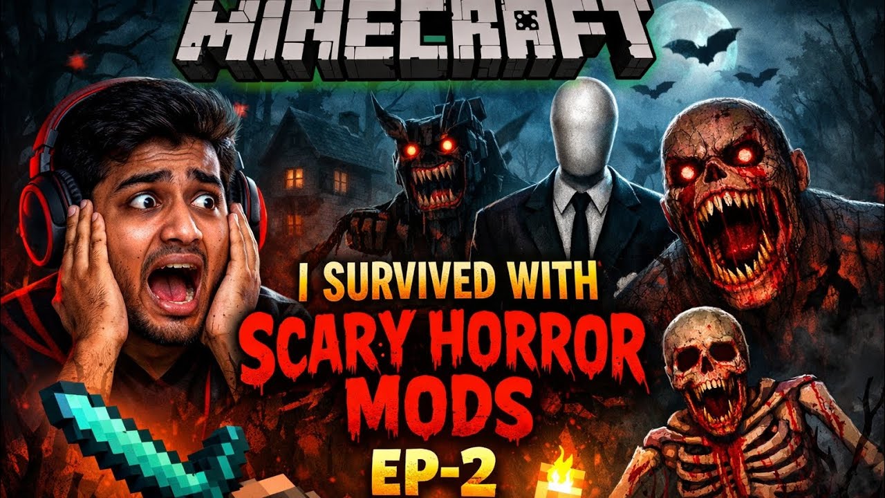 Minecraft I Survived With Scary Horror Mods Ep-2 - YouTube