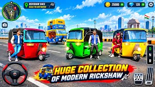 ULTIMATE RICKSHAW RACE 🔥 Huge Collection of Modern Rickshaws | Crazy City Driving Gameplay screenshot 3