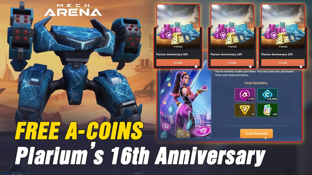 🎁Claim Your FREE ACOINS Now! 🔥 Plarium 16th Anniversary Event