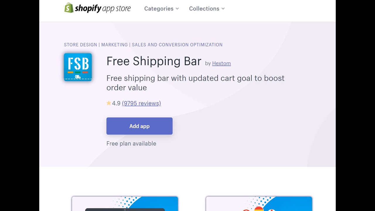 How To Add Free Shipping Bar In Shopify