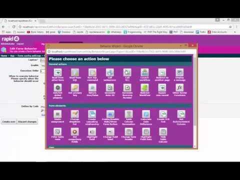 Rapid4 -  How to dynamically remove a column from a subform table