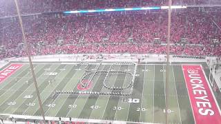 The Ohio State University Marching Band Does Script Ohio Against Nebraska 2012