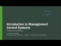 Intro to Management Control Systems π