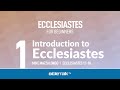 Ecclesiastes Bible Study for Beginners | Mike Mazzalongo | BibleTalk.tv