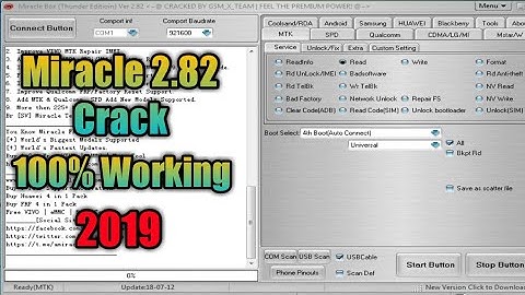 Miracle Box 2.82 Crack Thunder | 2019 Latest version | Without Box by Happy for You