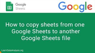 How to copy worksheet from one Google Sheets file to another
