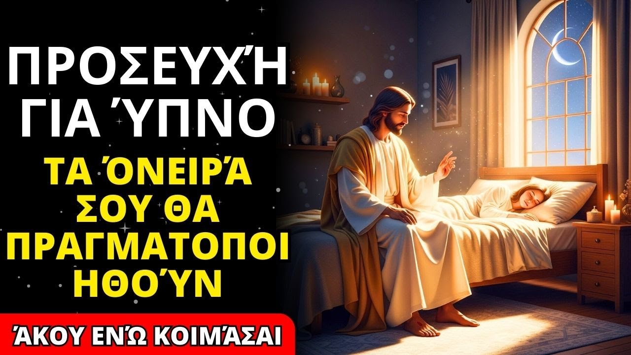 🙏 ΒΡΑΔΙΝΗ ΠΡΟΣΕΥΧΗ ΓΙΑ ΝΑ ΑΝΟΙΞΟΥΝ ΟΙ ΔΡΟΜΟΙ : Εμπιστευτείτε τον Θεό και Κοιμηθείτε Ήσυχα ✨