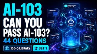 AI-103 Exam Prep Questions & Answers 2026 | Microsoft Azure AI Apps & Agents Developer | 44Q | Set 1