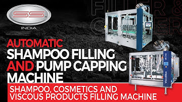 Automatic Shampoo Filling and Pump Capping Machine