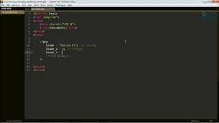 Php dasturlash tili #3