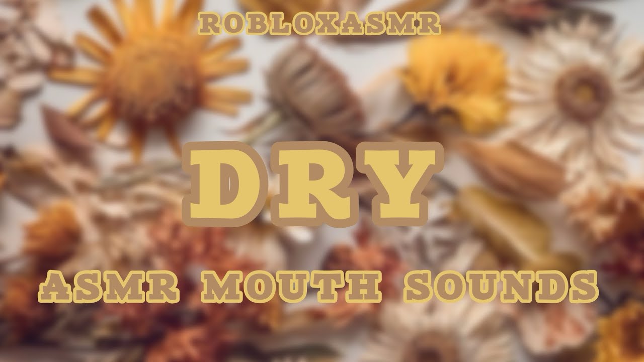 ROBLOXASMR - low-fi DRY mouth sounds
