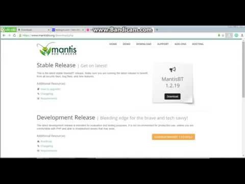 Cài đặt Mantis Bug Tracker