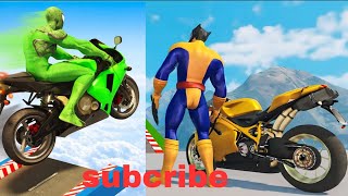 I Tried IMPOSSIBLE Superhero Bike Race 3D! 🏍️⚡ Mega Ramp Challenge!@subwaysurfers  screenshot 3