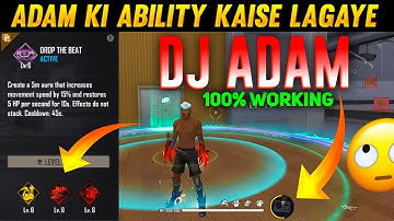 how to use ability in adam 🧐 | adam me ability kaise lagaye | dj adam kaise banate hain