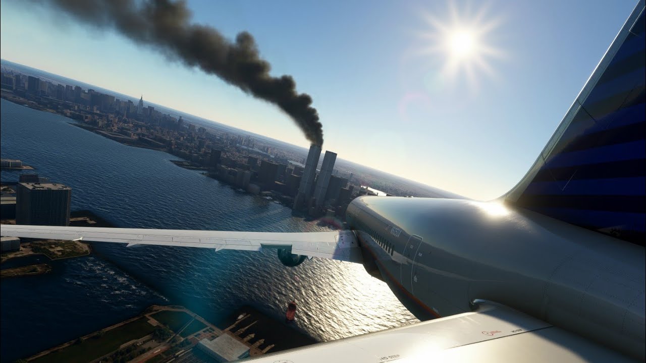 9-11 Tail Wing Camera Reconstruction | No ATC | The Second Flight | Microsoft Flight Simulator | 4K