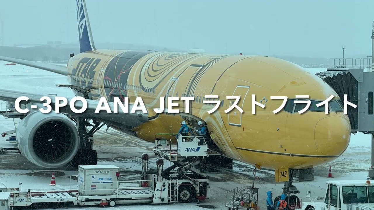 C-3PO ANA JETラストフライト　　#ANA #スターウォーズジェット