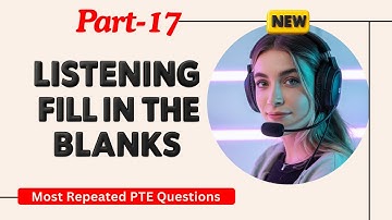 PTE Listening Fill in The Blanks | Timer and Answers | Real Exam Questions OCTOBER 2025