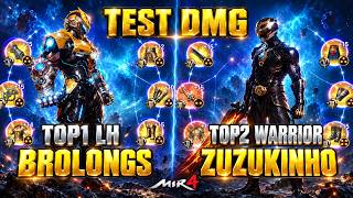 TEST DAMAGE | TOP2 Warrior Zuzukinho VS BrolongS TOP1 LH | MIR4 screenshot 2