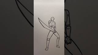 How to Draw a Swordsman ⭐️Tutorial⭐️ #art #draw #sketch #sword #swordsman #tutorial #howtodraw #pose