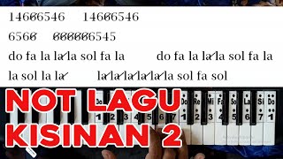 Video thumbnail of "Kisinan 2 - Not Lagu Piano / Pianika untuk Drum Band / Marching Band Mudah Dipelajari"